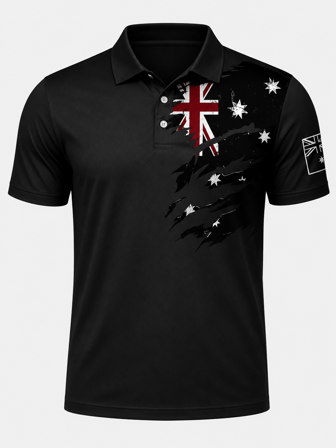 Aussie Golf Polo Black