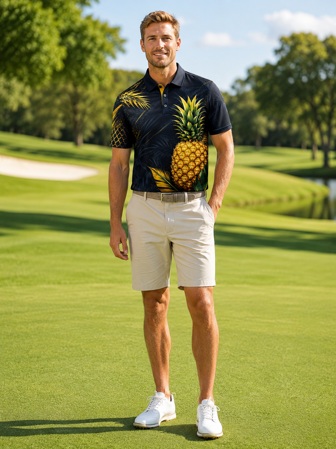 Pineapple Golf Polo