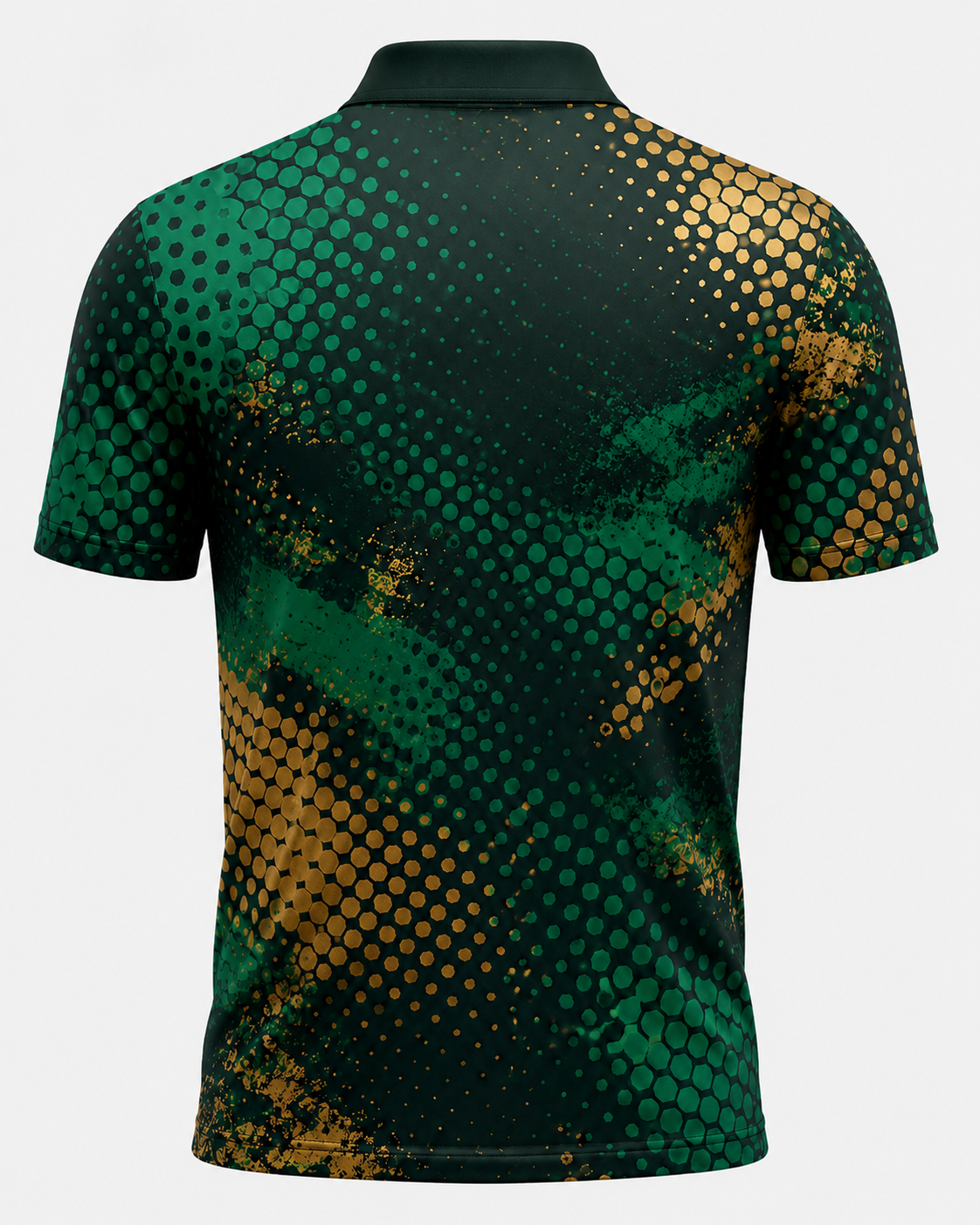 Kangaroo Golf Polo Green and gold