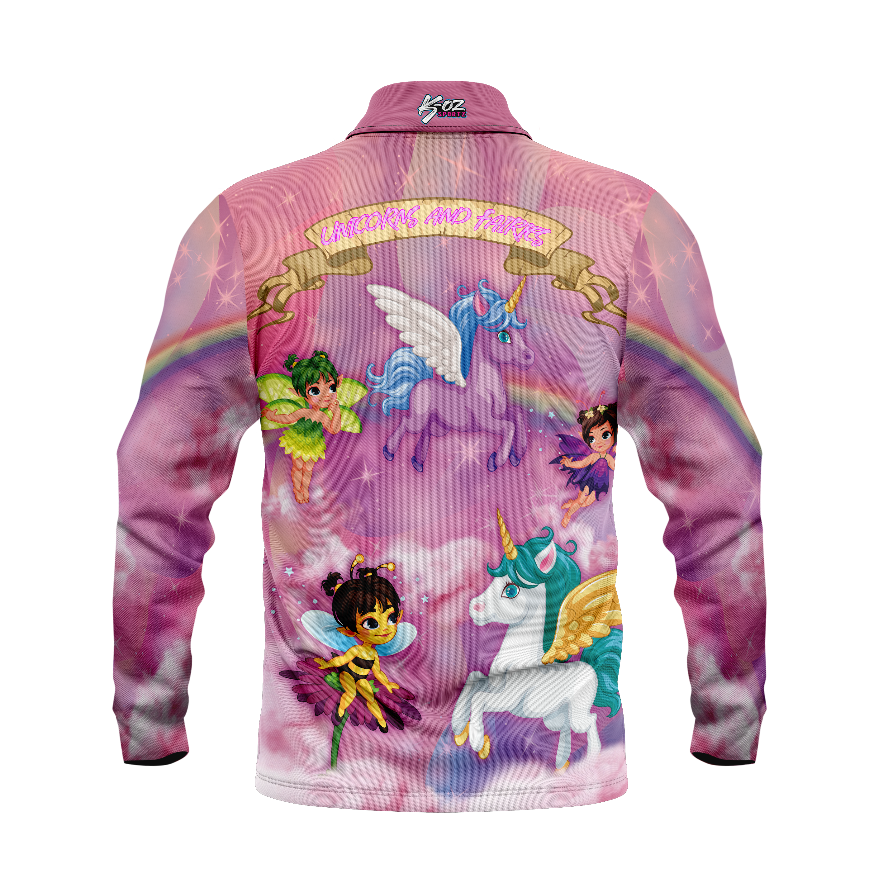 Kids Unicorns and Fairies Polo shirt