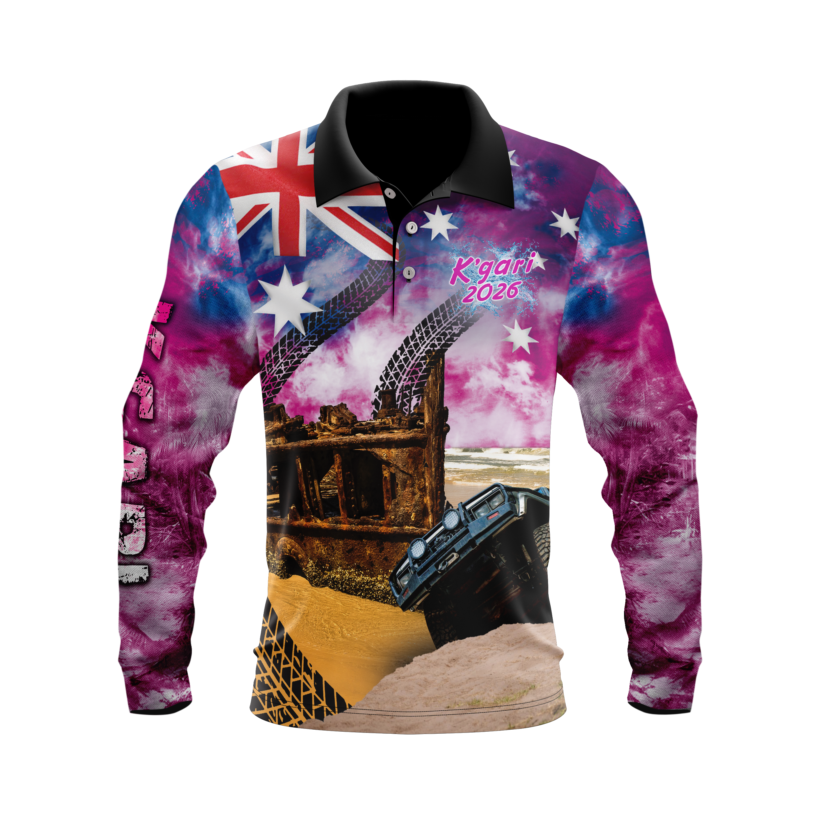 K'gari Fraser Pink Polo 2026 shirt