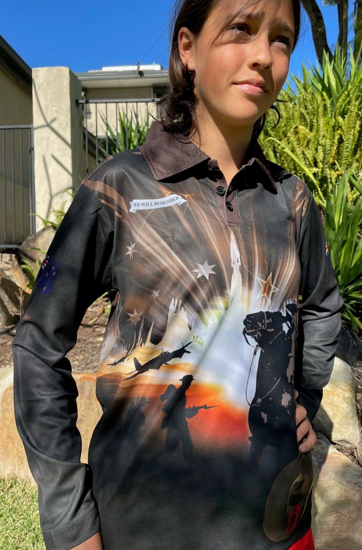 Anzac Brown Polo shirt