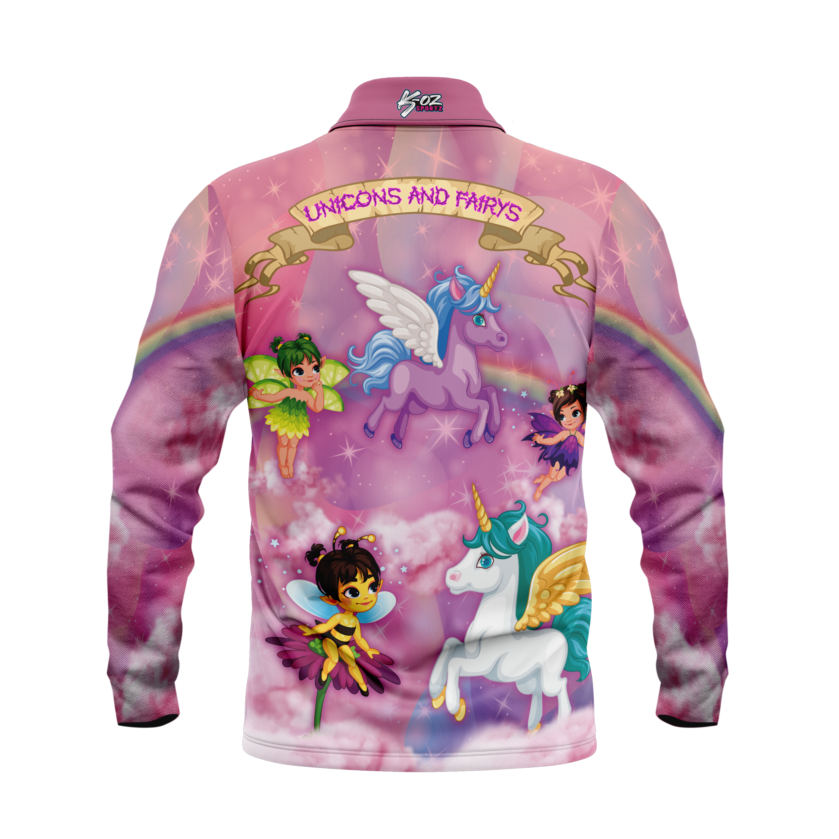 Kids Unicorns and Fairy's Polo shirt