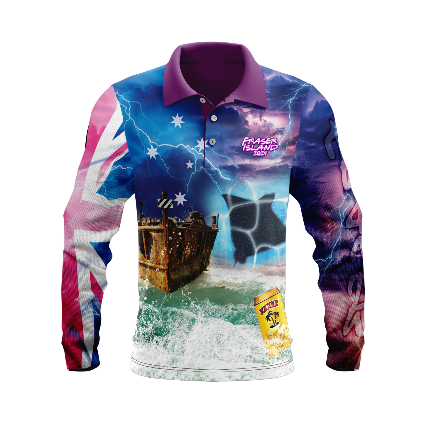 Sunset Fraser Island 2024 Polo shirt