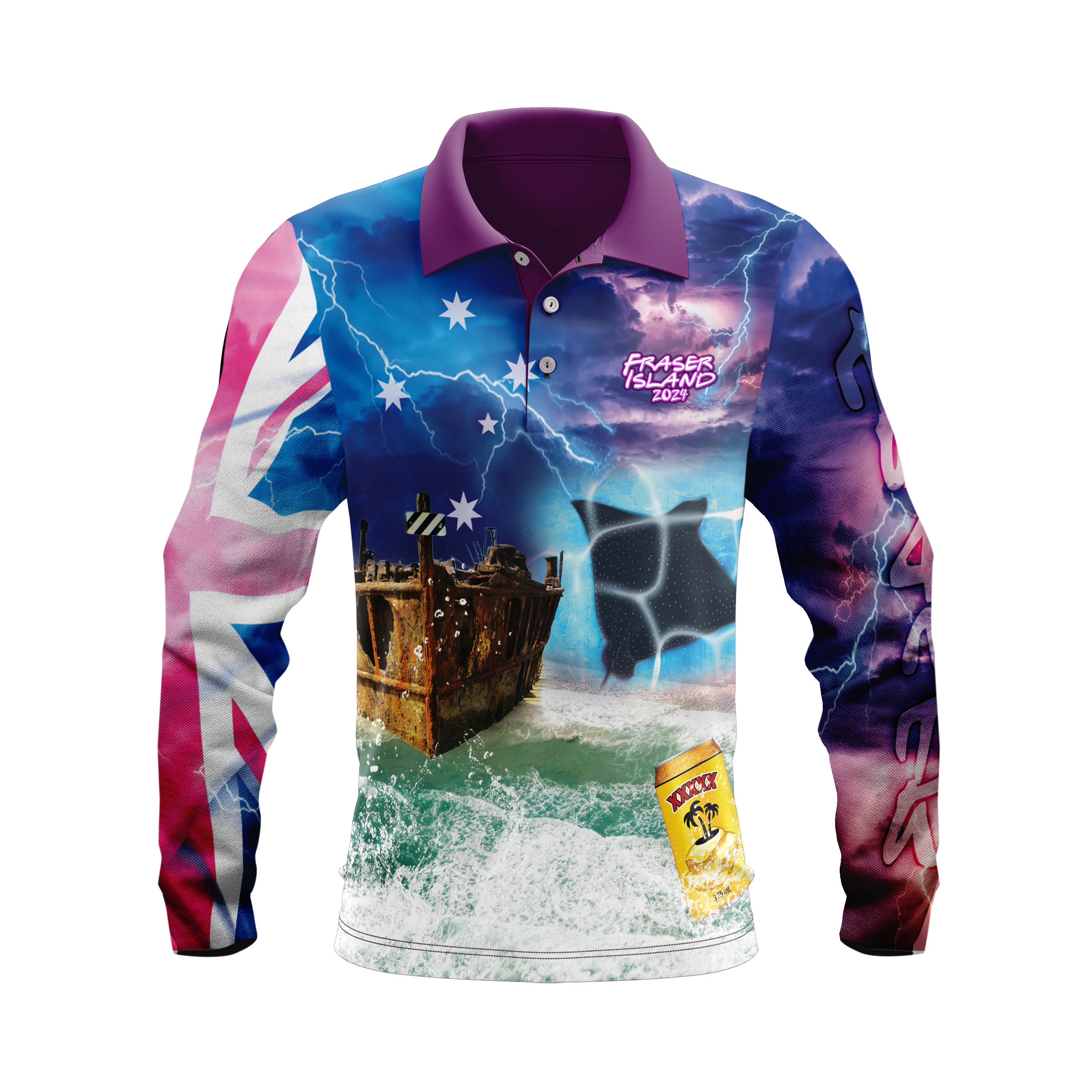 Sunset Fraser Island 2024 Polo shirt