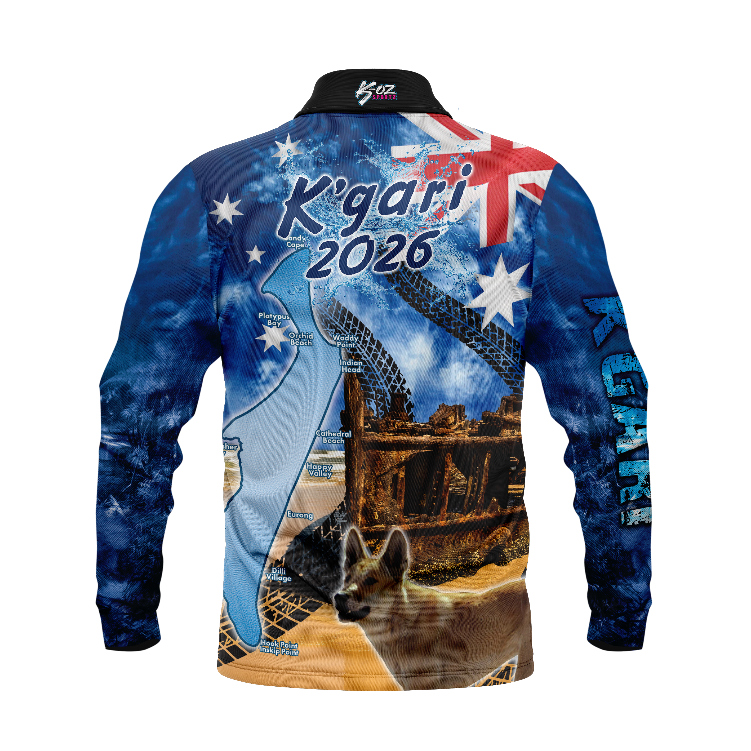 K'gari Fraser Blue Polo 2026 shirt