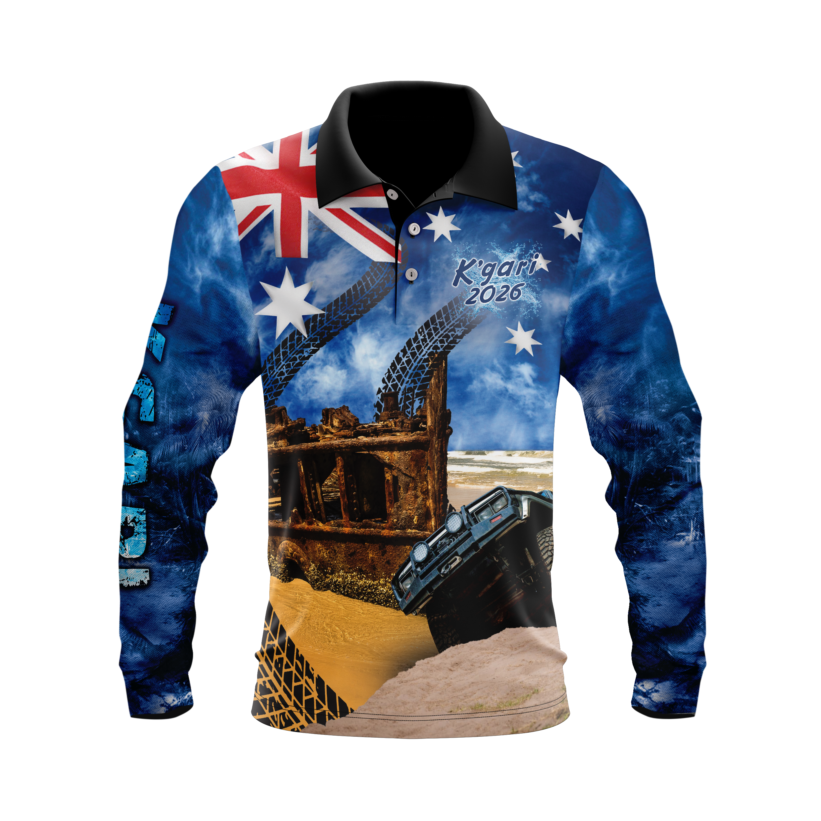 K'gari Fraser Blue Polo 2026 shirt