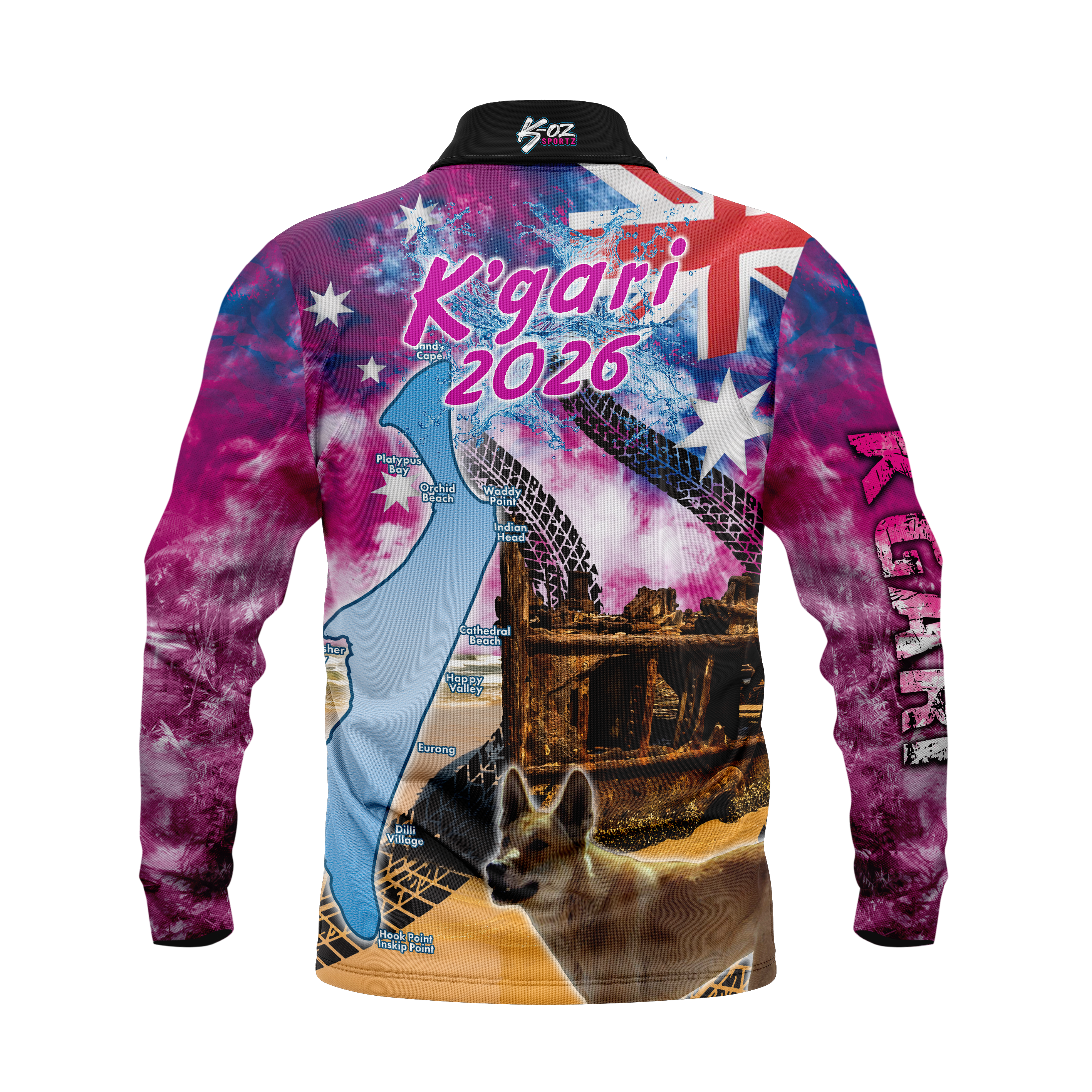 K'gari Fraser Pink Polo 2026 shirt