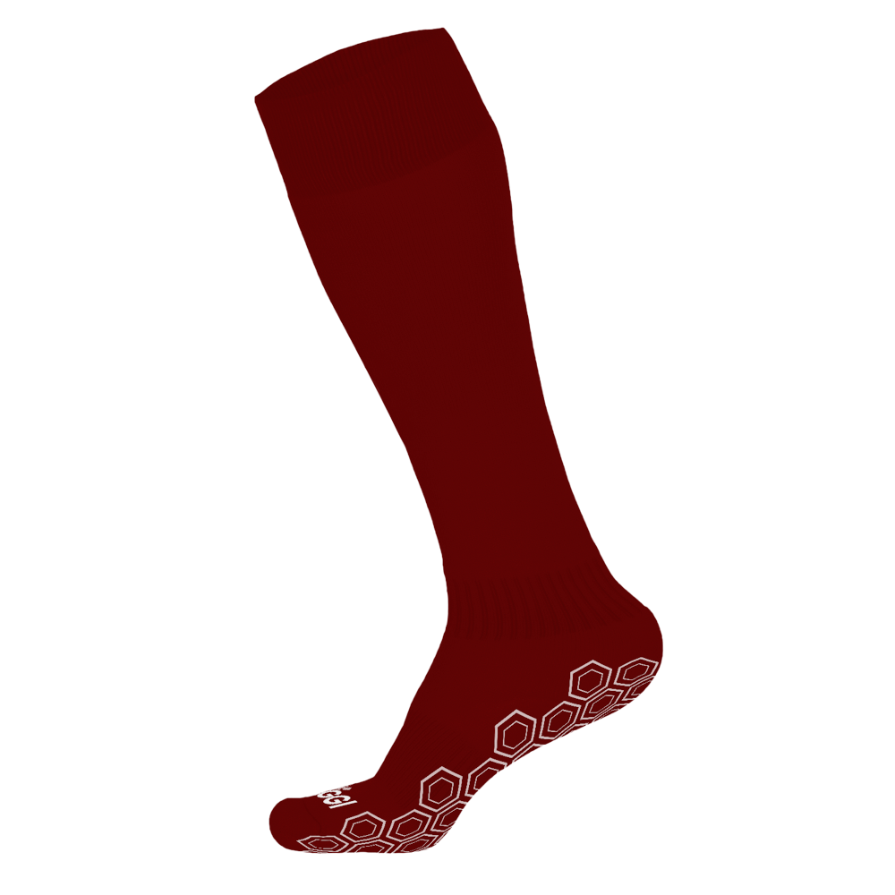 Maroon Long Grip Sock