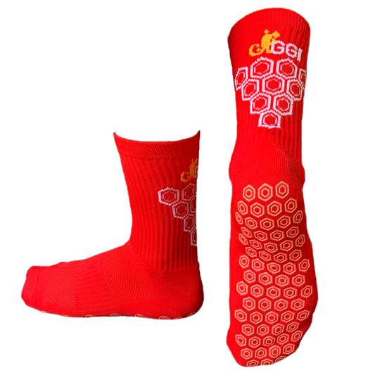 Rote Grip-Socke