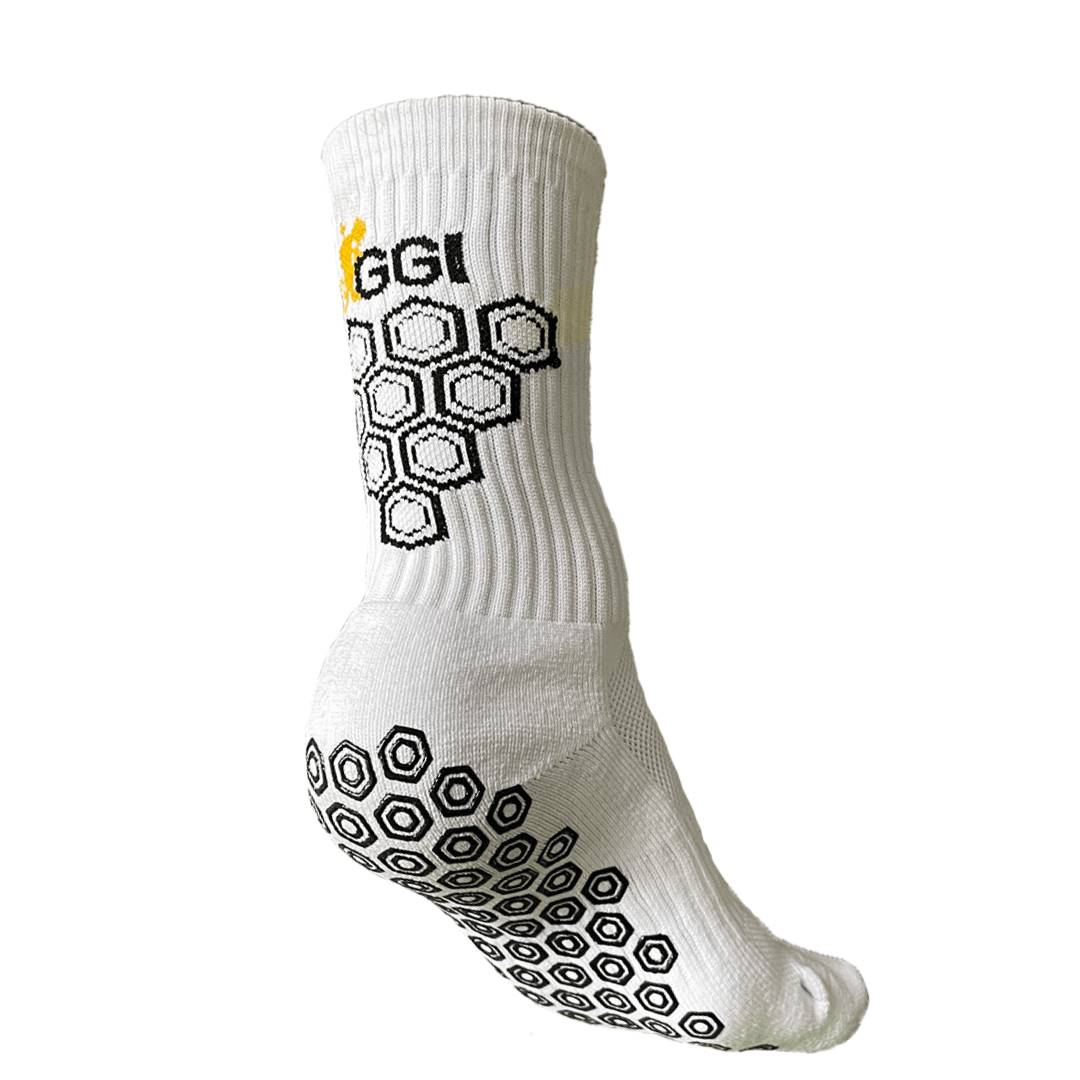 White Grip Sock - Go Get It Grip Socks – Go Get It Sport
