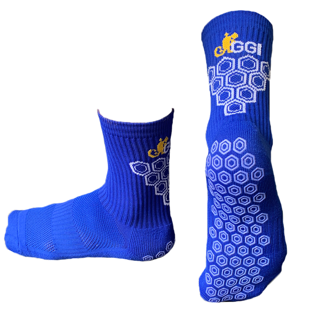 Royal blue top basketball socks