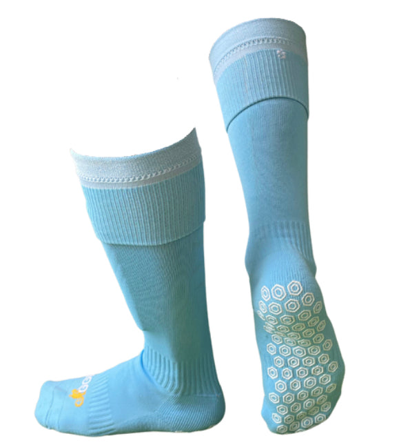 Light Blue Long Grip Sock – Go Get It Sport